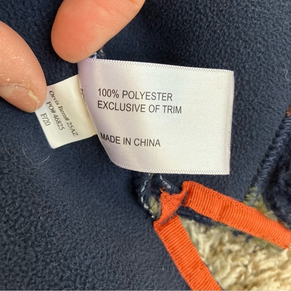 Orvis Sherpa Fleece Snow River Quarter Zip Pullover Aztec Southwestern Print M - Picture 16 of 16